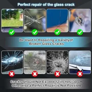 Kunsia Windshield Repair Kit - Quick Fix for Car Cracks