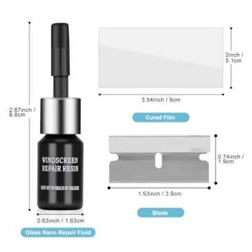 Kunsia Windshield Repair Kit - Quick Fix for Car Cracks