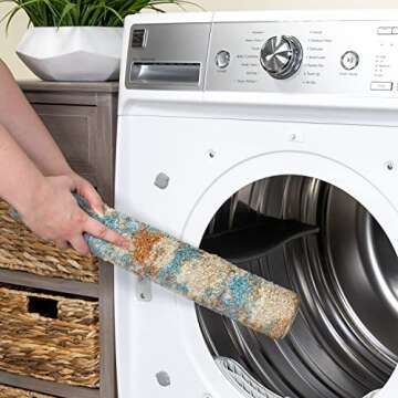 Maples Rugs Southwestern Stone Distressed Abstract Kitchen Rugs Non Skid Washable Accent Area Floor Mat [Made in USA], 2'6 x 3'10, Multi