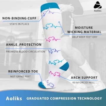 Aoliks Compression Socks for Enhanced Support & Style