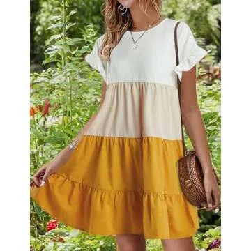 Chuanqi Women's Boho Floral Mini Dress for All Occasions