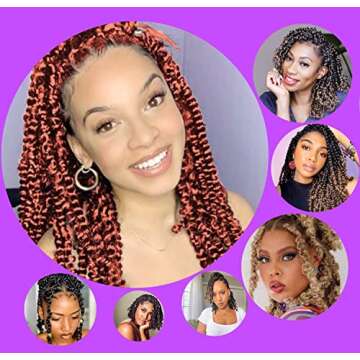 Long Passion Twist Crochet Hair for Women - 24 Inch