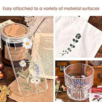 Morld 4 Pack Vintage Rub On Flowers Stickers - 100 Pcs Plant Deco Sticker for Journaling, Bullet Dairy, Scrapbooking, Planners, Nature Journal, Calendar, Rero Paper Crafting Projects …