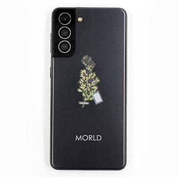 Morld 4 Pack Vintage Rub On Flowers Stickers - 100 Pcs Plant Deco Sticker for Journaling, Bullet Dairy, Scrapbooking, Planners, Nature Journal, Calendar, Rero Paper Crafting Projects …