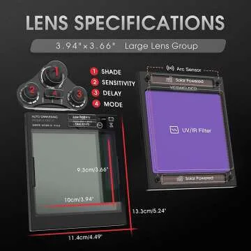 YESWELDER True Color Solar Power Welding Helmet