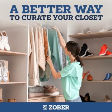 Zober Velvet Hangers 50 Pack - Heavy Duty & Non-Slip