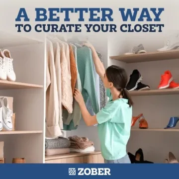 Zober Velvet Hangers 50 Pack - Heavy Duty & Non-Slip