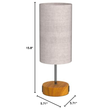 Stylish Bedside Lamp with USB Charging and Dimming