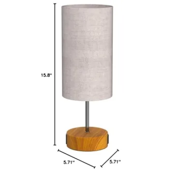 Stylish Bedside Lamp with USB Charging and Dimming