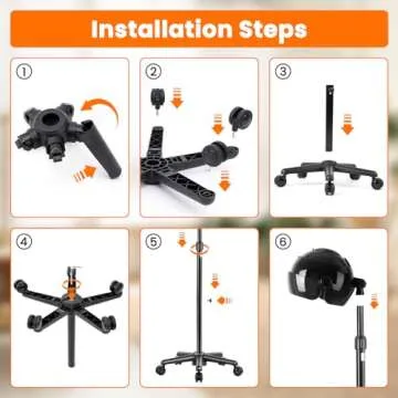 Takeashine Hooded Hair Dryer, 1500W Ionic Standing Dryer with Time Setting, Touch Controls, 3 Temperature Settings, Height Adjustable for Salon and Home Use, Black