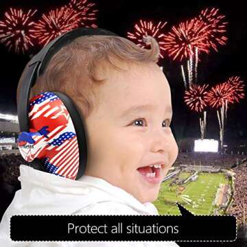 BBTKCARE Earmuffs Infant Hearing Protection – Ages 0-2+ Years – Industry Leading Noise Reduction Rating – Soft & Comfortable – Baby Headphones