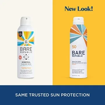 Bare Republic SPF 50 Mineral Sunscreen Spray, Sheer & Clean