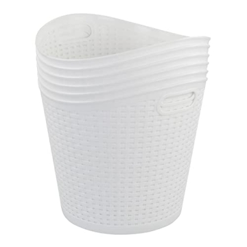 Dehouse Round Plastic Laundry Baskets Pack of 6