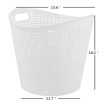 Dehouse Round Plastic Laundry Baskets Pack of 6