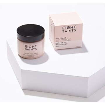 Eight Saints No Plans Clay Face Mask Skin Care Product, Natural and Organic Pore Reducing Clay Facia...