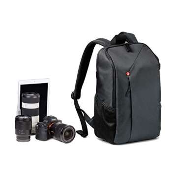 Manfrotto Lifestyle NX CSC Backpack Grey, Black (MB NX-BP-GY),Small - Grey