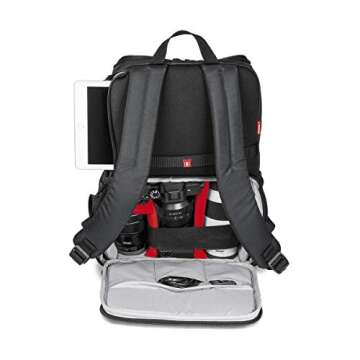Manfrotto Lifestyle NX CSC Backpack Grey, Black (MB NX-BP-GY),Small - Grey