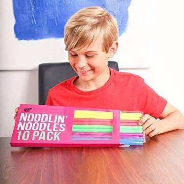 Purple Ladybug 10 Stretchy String Sensory Toys for Anxiety & Stress Relief, BPA & Phthalate Free! Fun Fidget Toys for Kids, Cool Toddler Travel Toys and Office & Desk Toys! Great as Gift for Children!