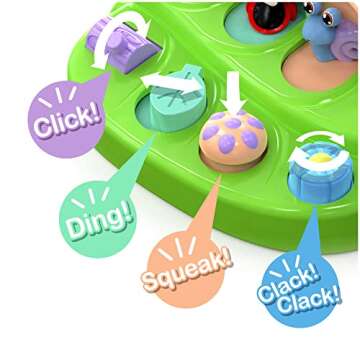 Pop Up Cause and Effect Toy - Toys for 9 Month Old +, Baby, Early Developmental Toddler & Kids Gift - Toys for 1 Year Boy & Girl, Birthday, Montessori 12 Months to 1 2 3 Years