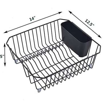 Quality IKEBANA Dish Rack for Kitchen - 1-Tier Design