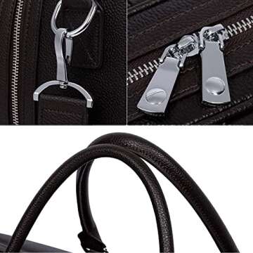 BOSTANTEN Genuine Leather Travel Weekender Overnight Duffel Bag Gym Sports Luggage Bags For Men