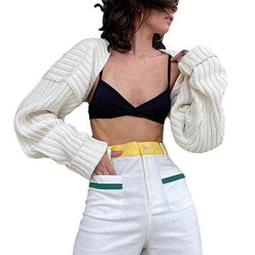 Stylish Cropped Knit Top for Women – Sunloudy