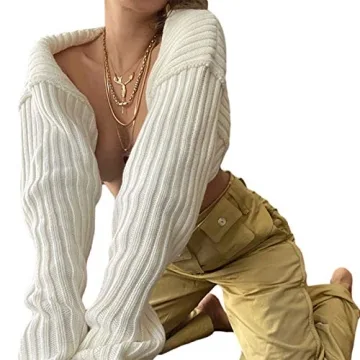 Stylish Cropped Knit Top for Women – Sunloudy