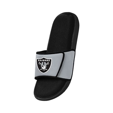 FOCO Las Vegas Raiders NFL Foam Slides for Men