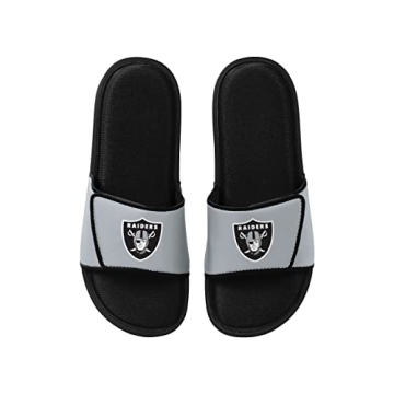 FOCO Las Vegas Raiders NFL Foam Slides for Men