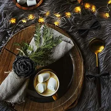 Syhood 20 Yard Glitter Ribbon Wired Edge Ribbon Waterproof Sparkly Ribbon Garland for Gifts Wrapping...