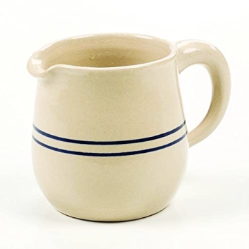Heritage Blue Stripe Stoneware Sugar Creamer Set