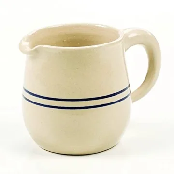 Heritage Blue Stripe Stoneware Sugar Creamer Set