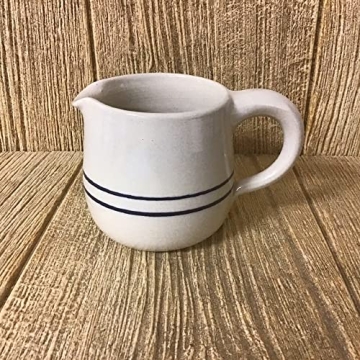 Heritage Blue Stripe Stoneware Sugar Creamer Set