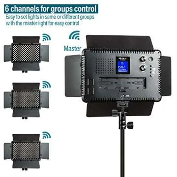 3 Pack VILTROX Bi-Color 45W/4700LM Dimmable Studio Video Light kit with 75 inch Light Stand for Portrait Wedding News Interview Photography