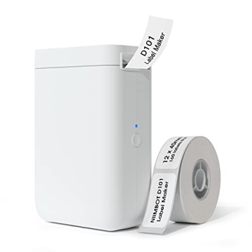 NIIMBOT D101 Label Maker, Handheld Thermal Label Printer with Tape, Easy to Print 0.5 to 1 Inch Widt...