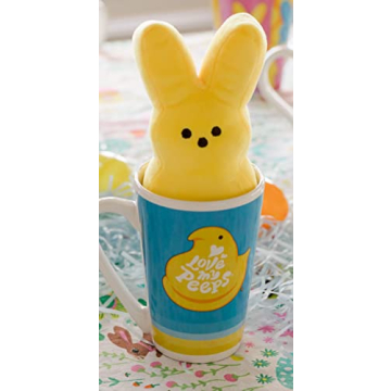Animal Adventure Peeps Collectible 6" Plush and Mug Giftset - Yellow Peep in 15oz Mug