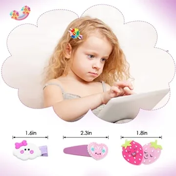 28 Pcs Colorful Hair Clips Set for Girls and Teens