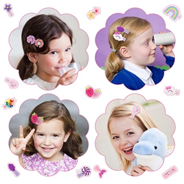 28 Pcs Colorful Hair Clips Set for Girls and Teens