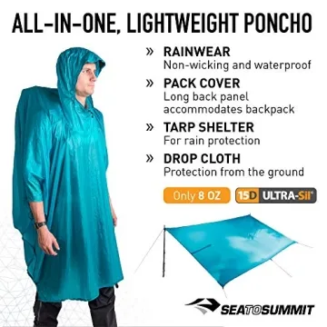 Sea to Summit Ultra-Sil Nano Tarp Poncho – Lightweight and Versatile