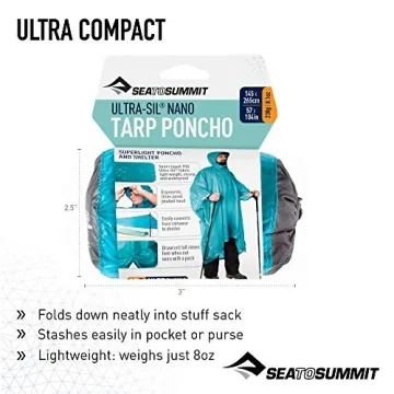 Sea to Summit Ultra-Sil Nano Tarp Poncho – Lightweight and Versatile