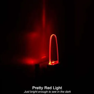 REMINDA Auto Nightlight for Bedrooms - Red LED Light