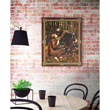 La Belle Dame sans Merci Waterhouse by John William Waterhouse | Woven Tapestry Wall Art Hanging | R...