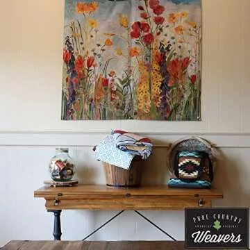 La Belle Dame sans Merci Waterhouse by John William Waterhouse | Woven Tapestry Wall Art Hanging | Renaissance Medieval Knight & Lady | 100% Cotton USA Size 53x44