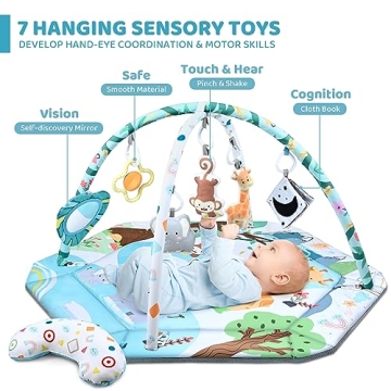 Deluxe Baby Gym Play Mat for Infants and Toddlers