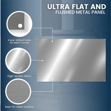 Reversible Metal Backsplash for Easy Stovetop Use