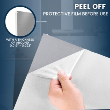 Reversible Metal Backsplash for Easy Stovetop Use