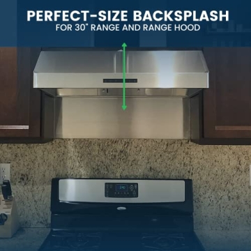 Reversible Metal Backsplash for Easy Stovetop Use