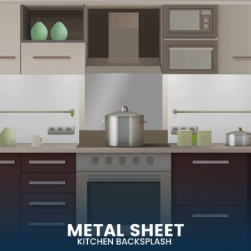 Reversible Metal Backsplash for Easy Stovetop Use