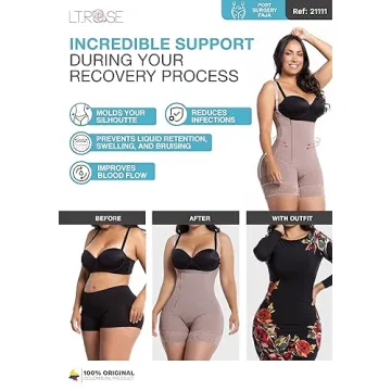 LT.ROSE BBL Faja Compression Garment for Women XL