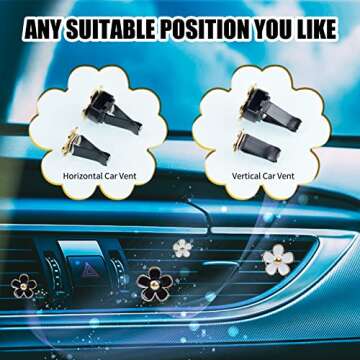 Stylish DEDC Air Fresheners - Refillable Vent Clips